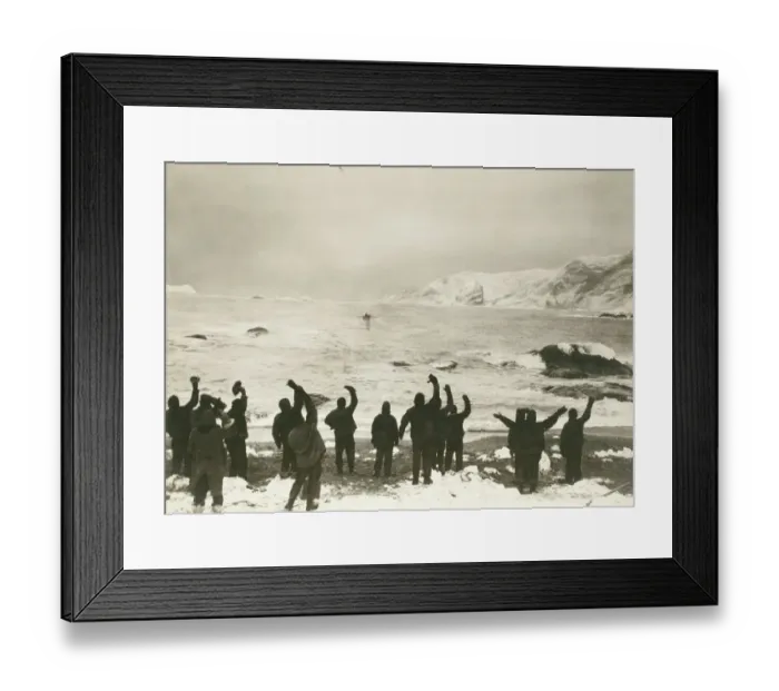 Framed Print : Saved. Photographer: Frank Hurley. Expedition: Imperial Trans-Antarctic Expedition 1914-17 Framed Print : Saved. Photographer: Frank Hurley. Expedition: Imperial Trans-Antarctic Expedition 1914-17