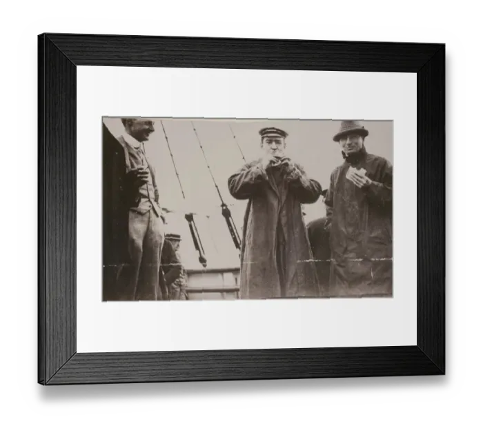 Framed Print : Evans, Shackleton and Adams Framed Print : Evans, Shackleton and Adams