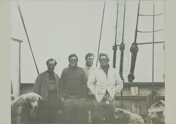 Wild, Shackleton, Marshall, Adams. Return of Southern Party after 126 days journey