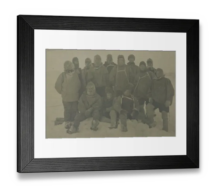 Framed Print : Group photograph of shore party Framed Print : Group photograph of shore party