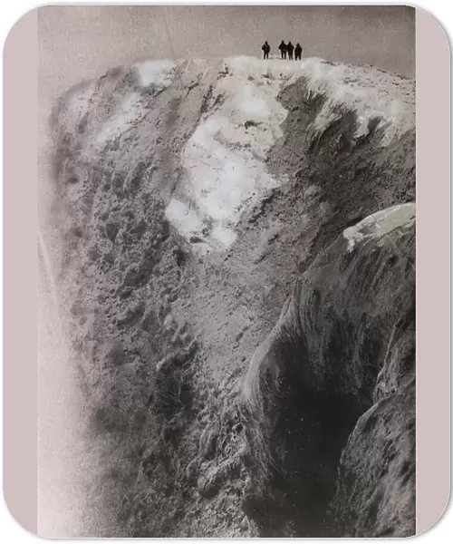 Mount Erebus crater. British Antarctic Expedition 1907-09