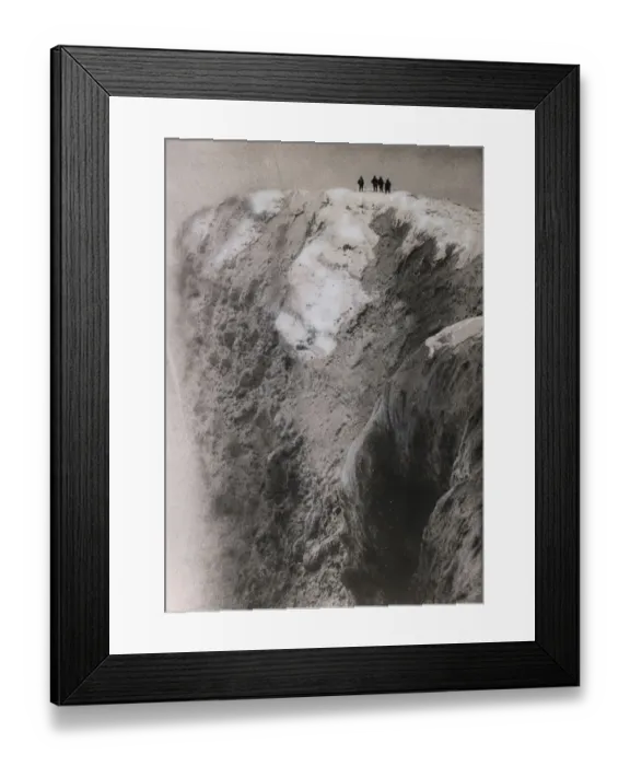Framed Print : Mount Erebus crater