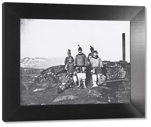 Group of Inuit people on shore