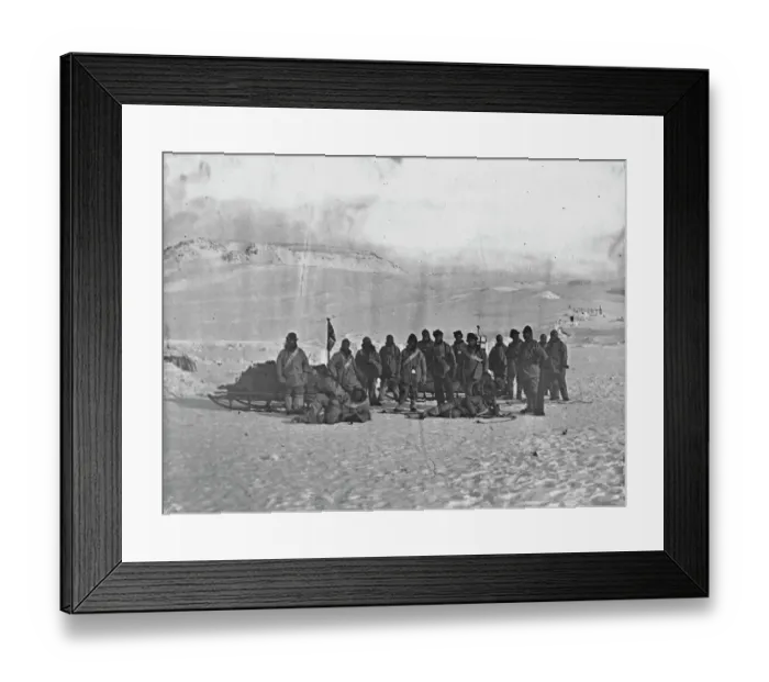 Framed Print : Sledges ready to start Framed Print : Sledges ready to start