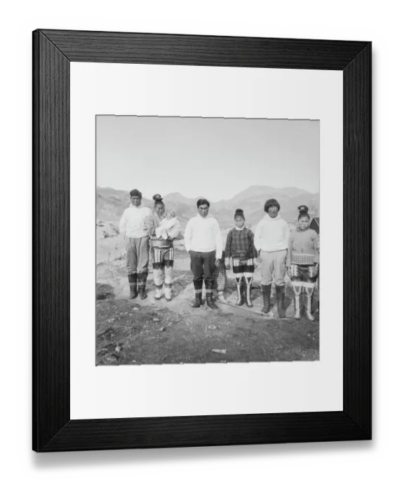 Framed Print : Group of Inuit people Framed Print : Group of Inuit people