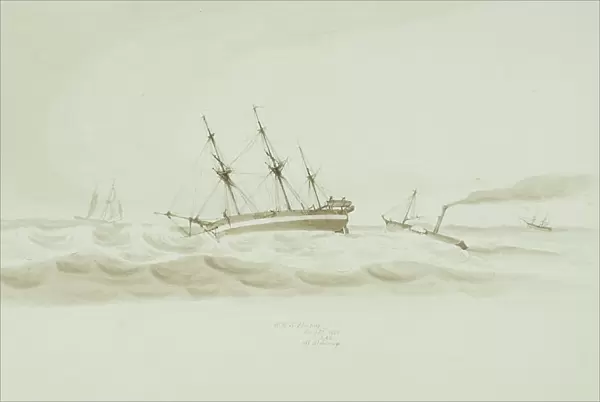 HMS Erebus, 22 May 1845, 3AM, off Aldborough