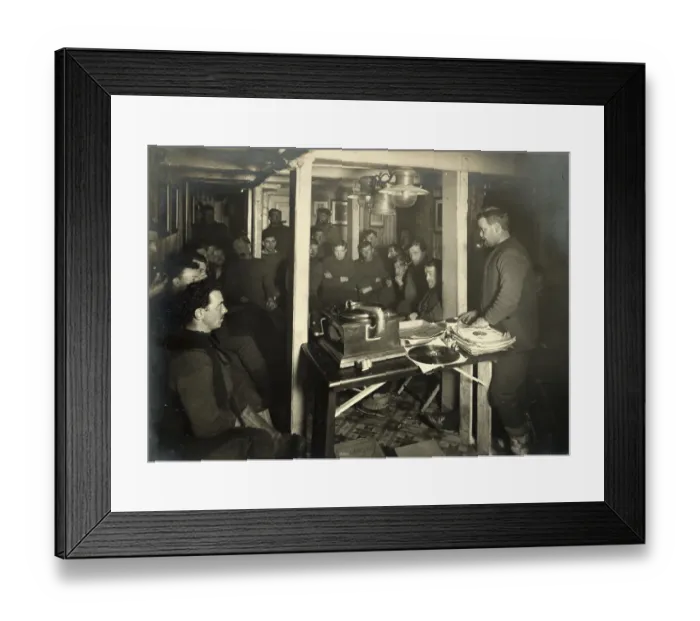 Framed Print : A weekly gramophone evening in the Ritz, Sunday evening