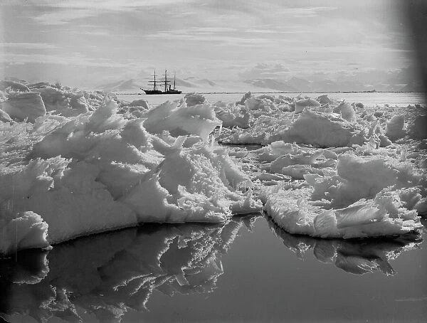 Beautiful broken ice, reflections and Terra Nova. January 7th 1911