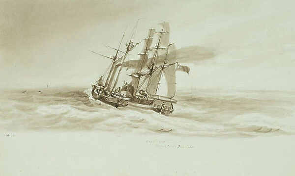 Blazer taking HMS Erebus in tow, 31 May 1845, 6PM