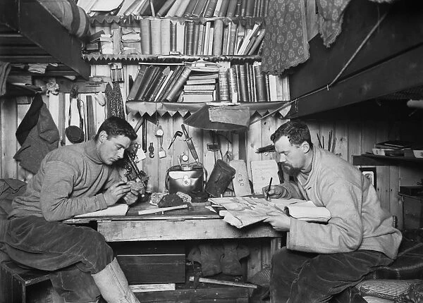 Debenham and Taylor in their cubicle. May 19th 1911