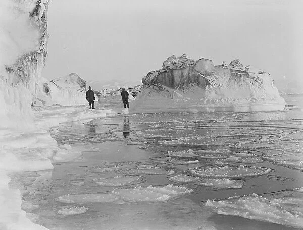 Pancake ice. Photographer: George Murray Levick (1877-1956)