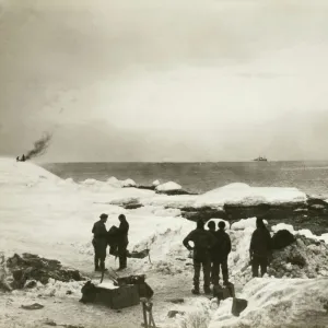 Arrival of the rescue ship off Elephant Island