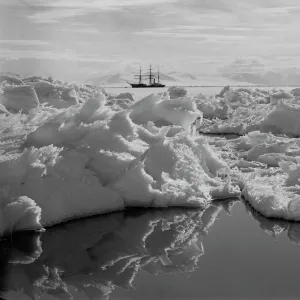 Beautiful broken ice, reflections and Terra Nova. January 7th 1911