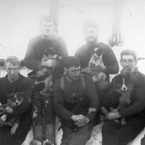 Crew members of the ship Discovery, on deck. The Mess No. 1