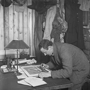 Dr Edward Wilson working up a sketch. May 18th 1911