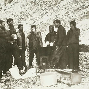 The first meal on Elephant Island