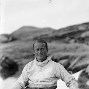 H. G. (Gino) Watkins in kayak