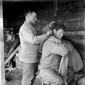 Haircutting, Anton Omelchenko and patrick Keohane. January 29th 1912