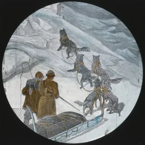 Print of Sled Team on High Street