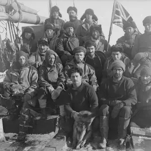 Members of the Shackleton-Rowett Antarctic Expedition Print, 1921-22 Members of the Shackleton-Rowett Antarctic Expedition Print, 1921-22