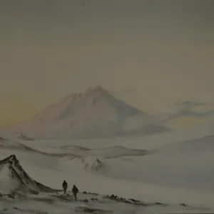 Mount Erebus from Hut Point, March 1911