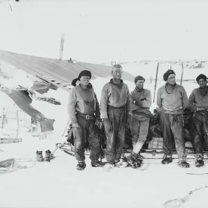 Northern party on arrival at Cape Evans, 7th November 1912