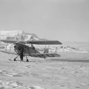 Avion à aérodrome d'hiver, îles Argentine.