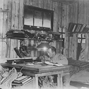 Victor Campbell working at his desk