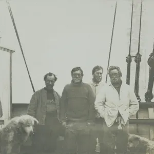 Wild, Shackleton, Marshall, Adams. Return of Southern Party after 126 days journey