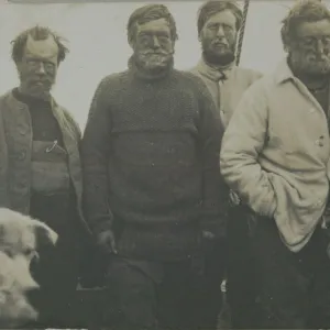 Wild, Shackleton, Marshall and Adams on board ship