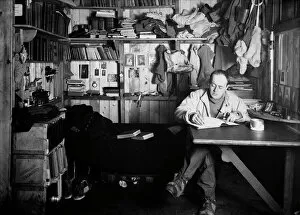 Editor's Picks: Capt Scott writing his journal in the Winterquarters Hut. October 7th 1911
