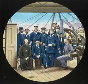 British Arctic Expedition 1875-76 Gallery: Captain Nares & Officers of the Alert
