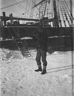Scottish National Antarctic Expedition 1902-04 Gallery: Captain shooting the sun