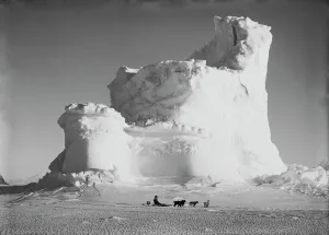 Trending: The Castle Berg, with dog sledge. September 17th 1911
