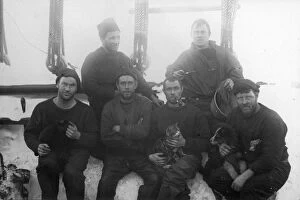 British National Antarctic Expedition 1901-04 (Discovery) Collection: Crew of the ship Discovery. The Mess No. 2