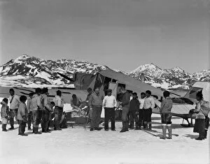 British Arctic Air Route Expedition 1930-31 Gallery: Departure of Junkers from Base