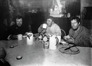 British Antarctic Expedition 1910-13 (Terra Nova) Collection: Dr Wilson, Lt Bowers and Apsley Cherry-Garrard on return from winter trip to Cape Crozier