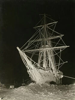 Imperial Trans-Antarctic Expedition 1914-17 (Endurance) Collection: Endurance at midwinter, 1915