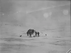 Antarctic Relief Expeditions 1902-04 Gallery: First sight of the Discovery 1903