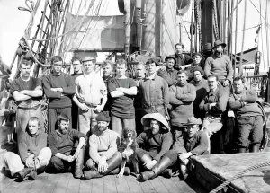Images Dated 10th April 2015: Group of Crew of Terra Nova