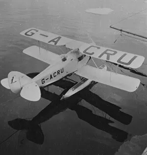 Antarctic Peninsula Collection: De Havilland Fox Moth biplane on floats
