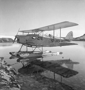British Graham Land Expedition 1934-37 Collection: De Havilland Moth biplane, Stella Creek, 25 February 1936