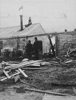 Antarctic Relief Expeditions 1902-04 Gallery: Hut on Cape Adare