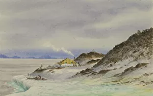 Artists: Edward Wilson Gallery: Hut Point, McMurdo Sound, 7 April 1911