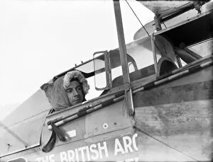 British Arctic Air Route Expedition 1930-31 Gallery: Iliffe Cozens in Moth