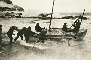 Images Dated 19th January 2004: The James Caird setting out for South Georgia