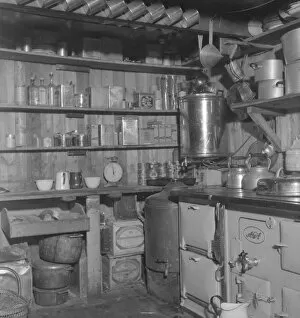 British Graham Land Expedition 1934-37 Gallery: Kitchen, Argentine Islands hut