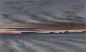 Painting Gallery: Looking north at noon from South Bay Screen, 3 June 1911