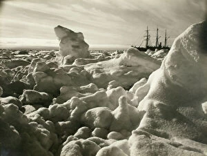 Sea Ice Gallery: A midsummer sunset, February, 1915