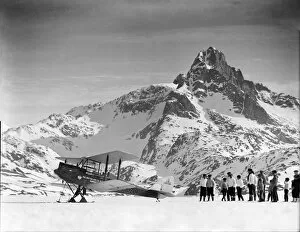 British Arctic Air Route Expedition 1930-31 Gallery: Moth aeroplane - Angmagssalik
